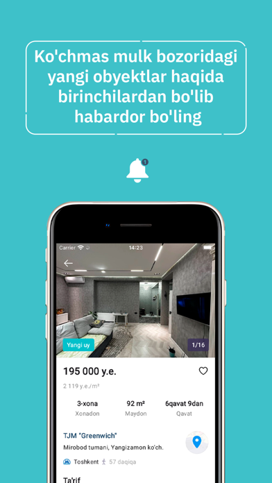 immo.uz — поиск недвижимости Screenshot