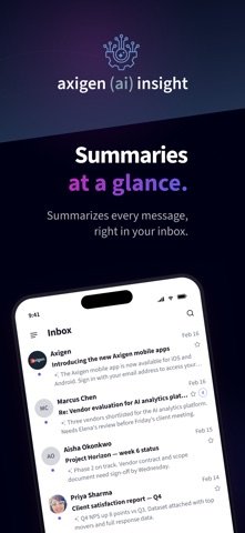 Axigen iPhone screenshot