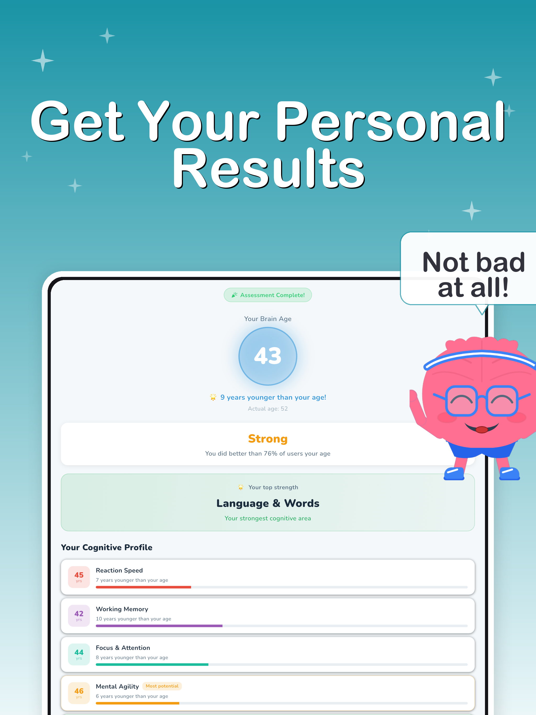 BrainJog: Daily Brain Trainer screenshot 8