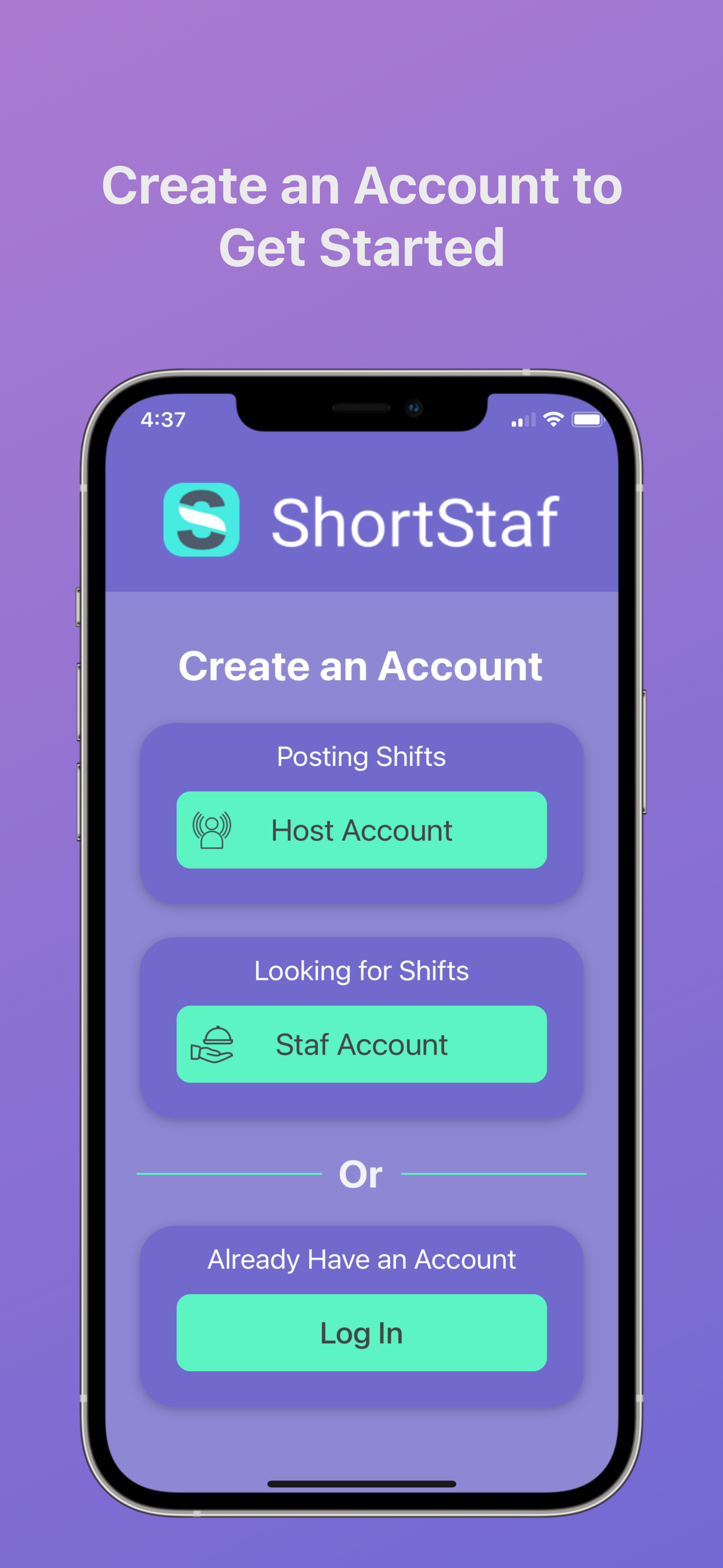 ShortStaf: On Demand Staff
