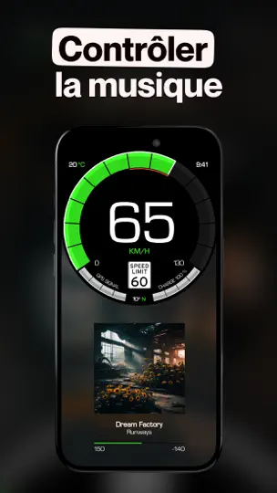 Capture d'écran de HUD Dashboard Speed Display sur iPhone 6