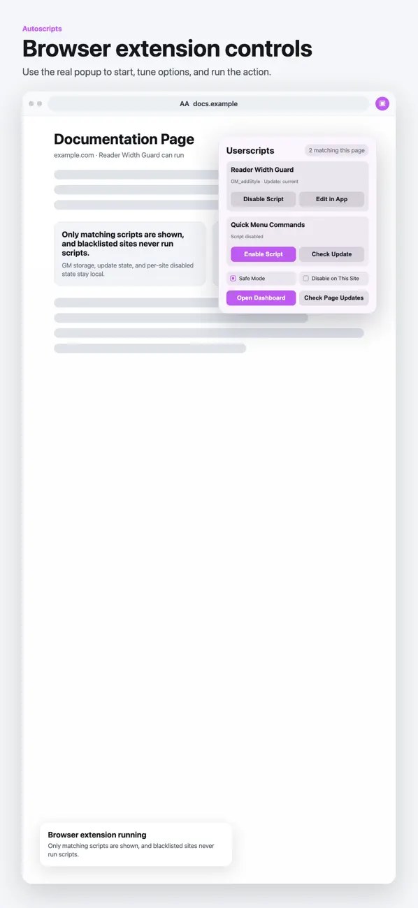 Screenshot #3 pour Autoscripts Userscripts