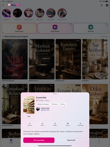 YazarPad - Kitap Yaz, Oku iPad screenshot 4