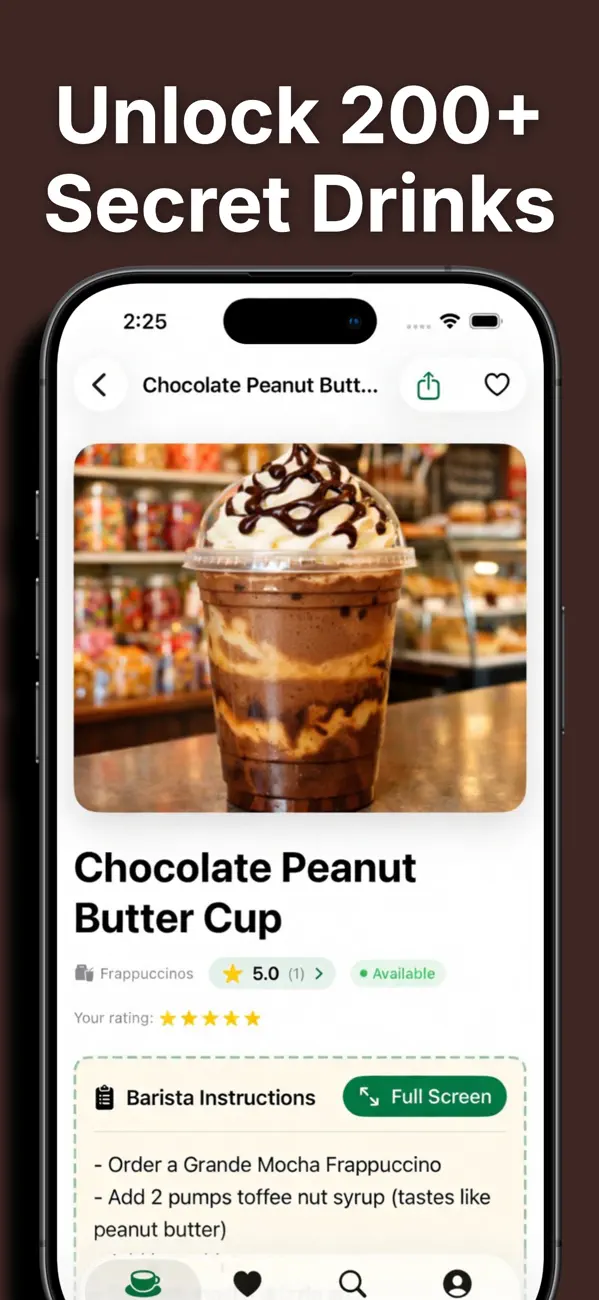 Screenshot #1 pour Secret Menu Barista Guide