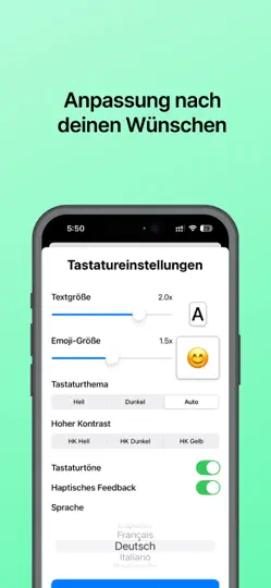 Screenshot von Die Große Tastatur auf dem iPhone 4