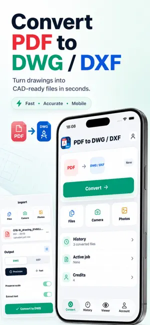 PDF to DWG CAD Converter screenshot 1