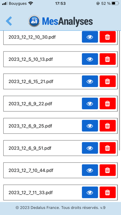 Screenshot #3 pour Mes Analyses