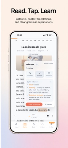 Stories - Language Learning iPhone screenshot