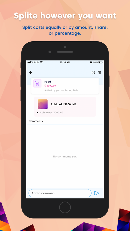 #4. Split Bill Expense Settle (iOS) By: Deep Jerajbhai Davara