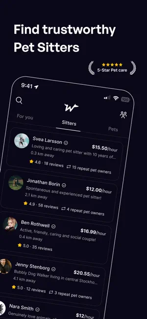 WOOF - sitters & social screenshot 2