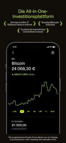 Robinhood: Krypto; 5% Euro screenshot