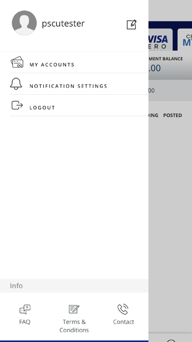 Spero Financial Credit Card Screenshot