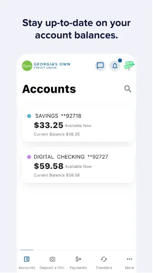 Georgia's Own Credit Union screenshot 2