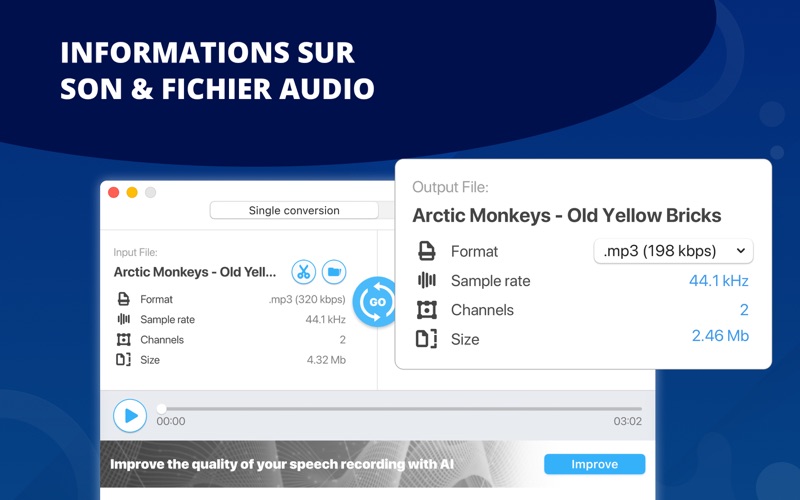 Screenshot #2 pour Convertisseur Audio en MP3