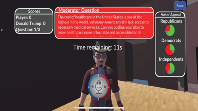 Presidential Debate Simulator Screenshot