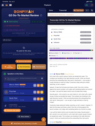 Bonfiyah: AI Conversations iPad screenshot