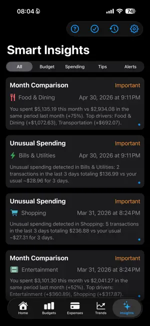 SmartBudget Insights screenshot 3
