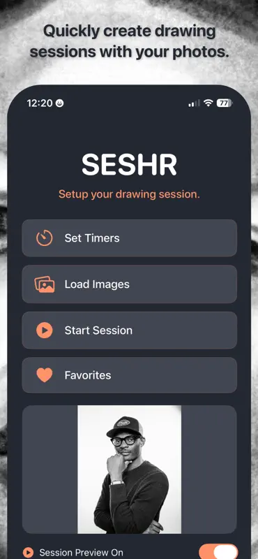 Seshr: Build Drawing Sessions screenshot 1 of 7