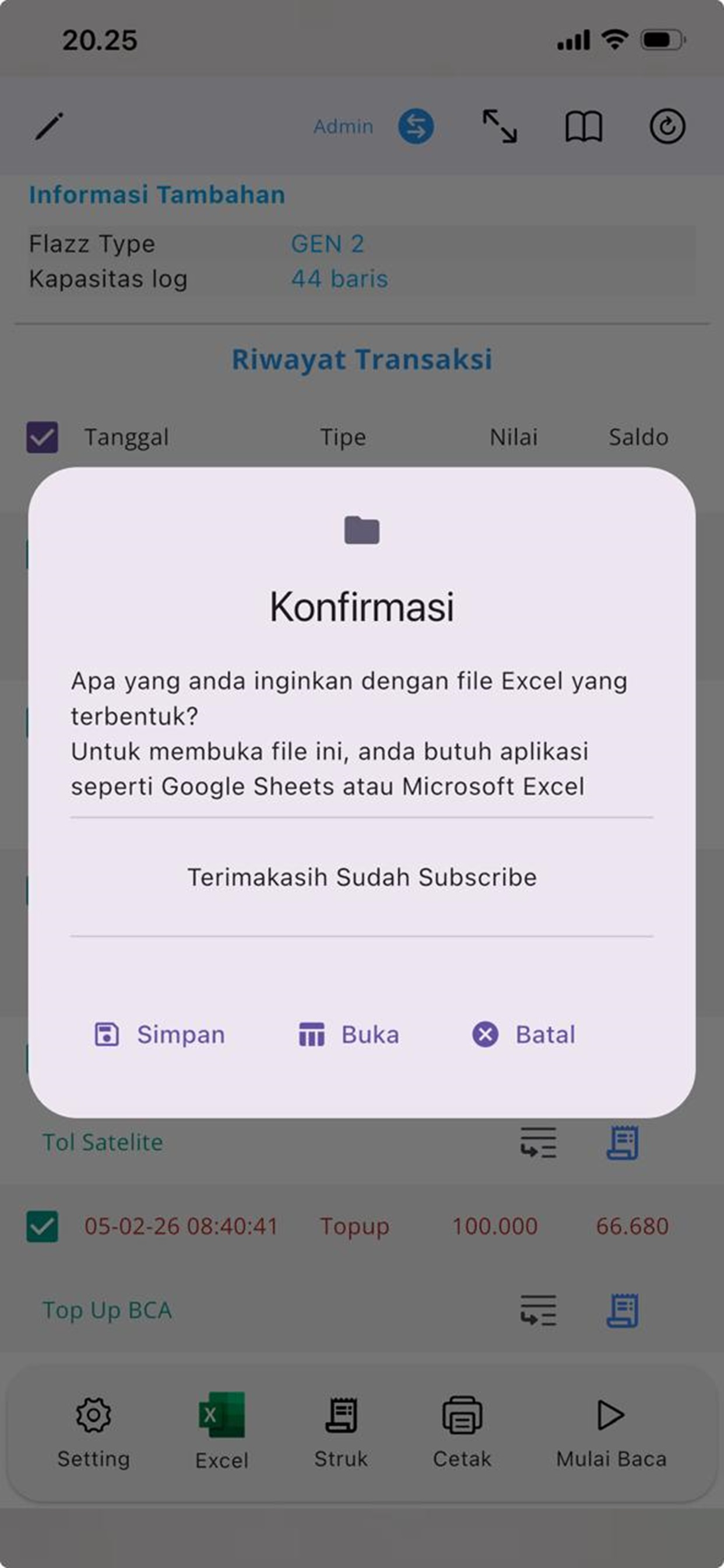 eChis Riwayat Transaksi E-Toll screenshot 5