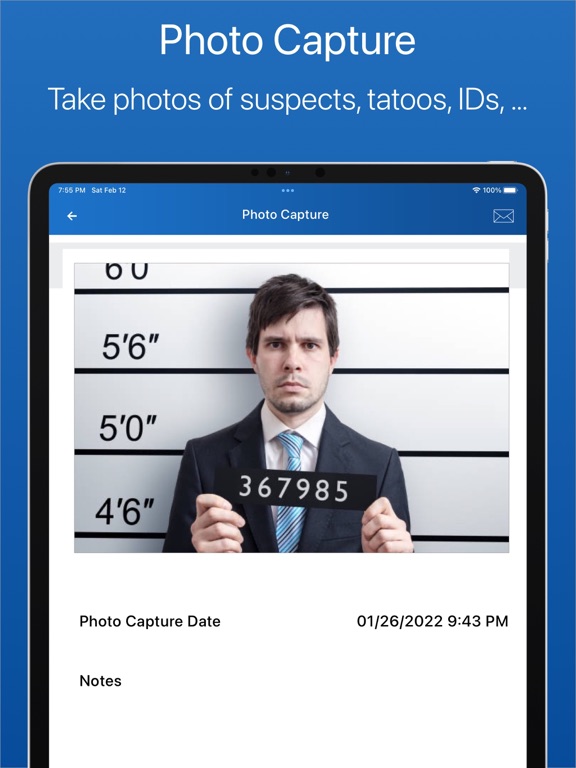 SFST Report - Police DUI App iPad screenshot