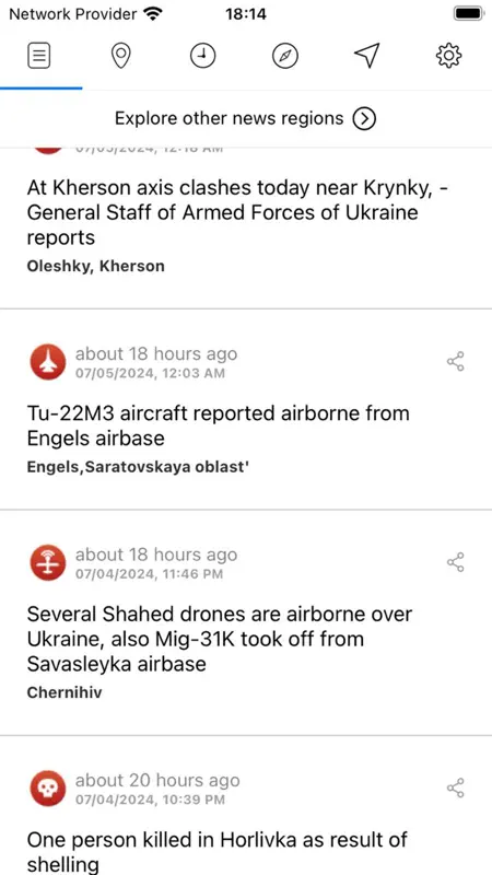 Liveuamap screenshot 1 of 2