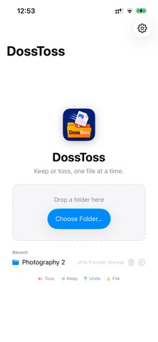 DossToss iPhone screenshot