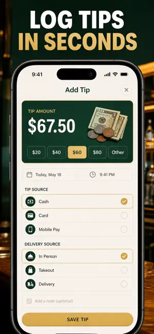 Tip Tracker: Shift Income Log screenshot 2