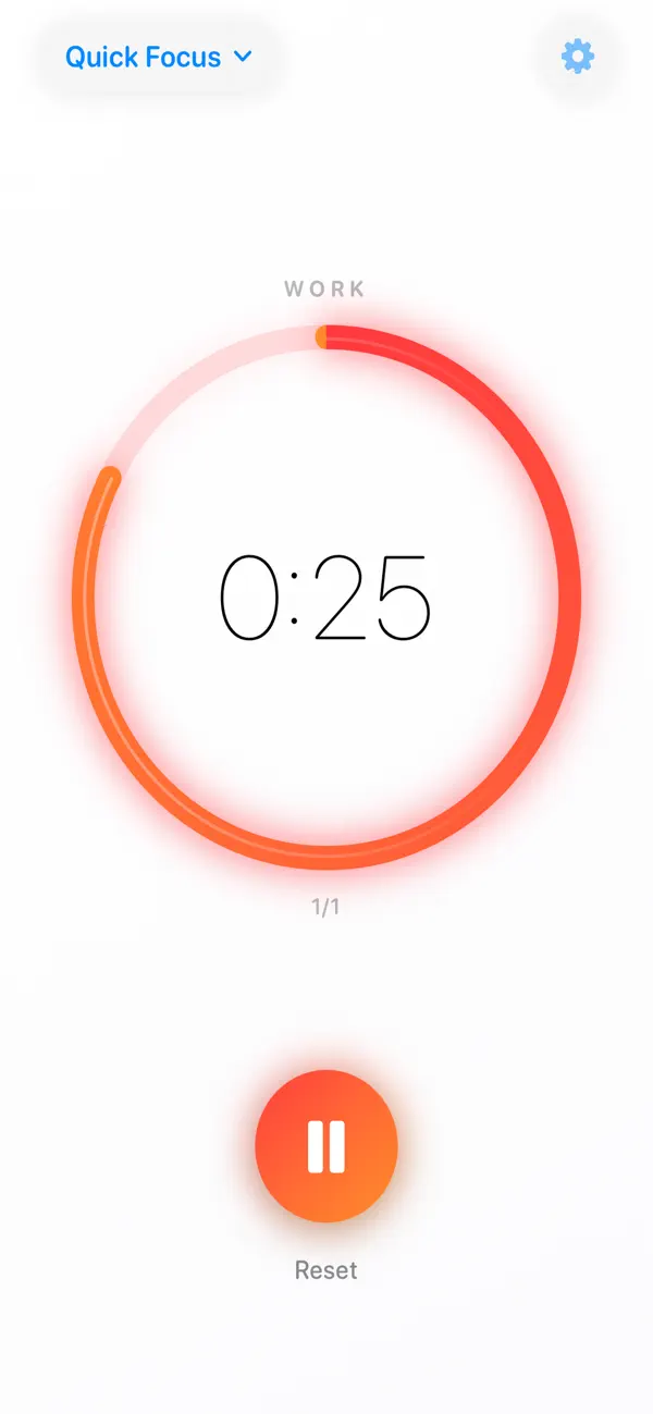 #1. Pulse: Focus Timer (iOS) Ved: Angus Kong