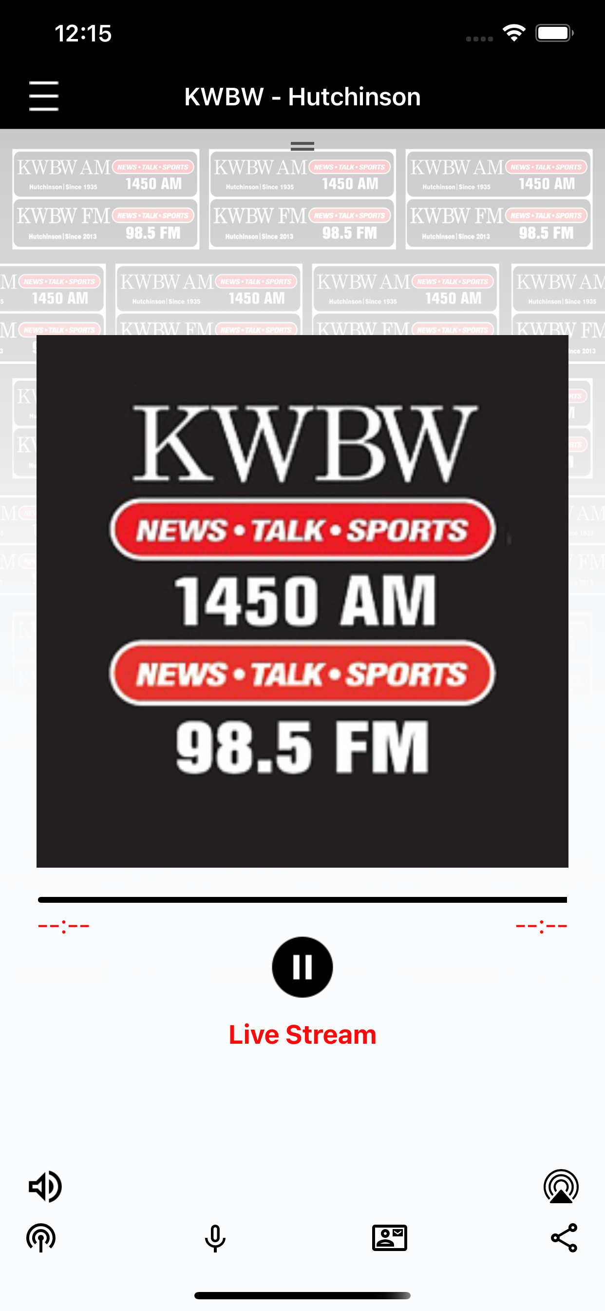 KWBW Radio,  Hutchinson, KS