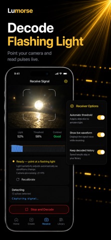 Lumorse: Morse Code & Light Screenshot 4 of 6