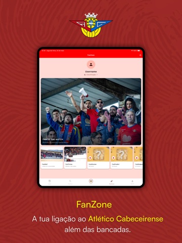 Atlético Cabeceirense App iPad screenshot