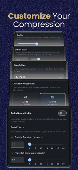 Audio Compressor: MP3 Reducer screenshot 2