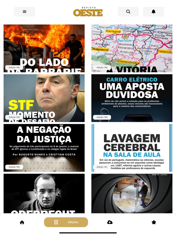 Revista Oeste iPad screenshot 1 - Magazines & Newspapers app