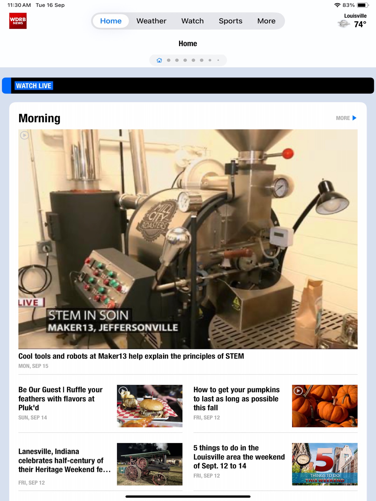 WDRB News ipad screenshot 1
