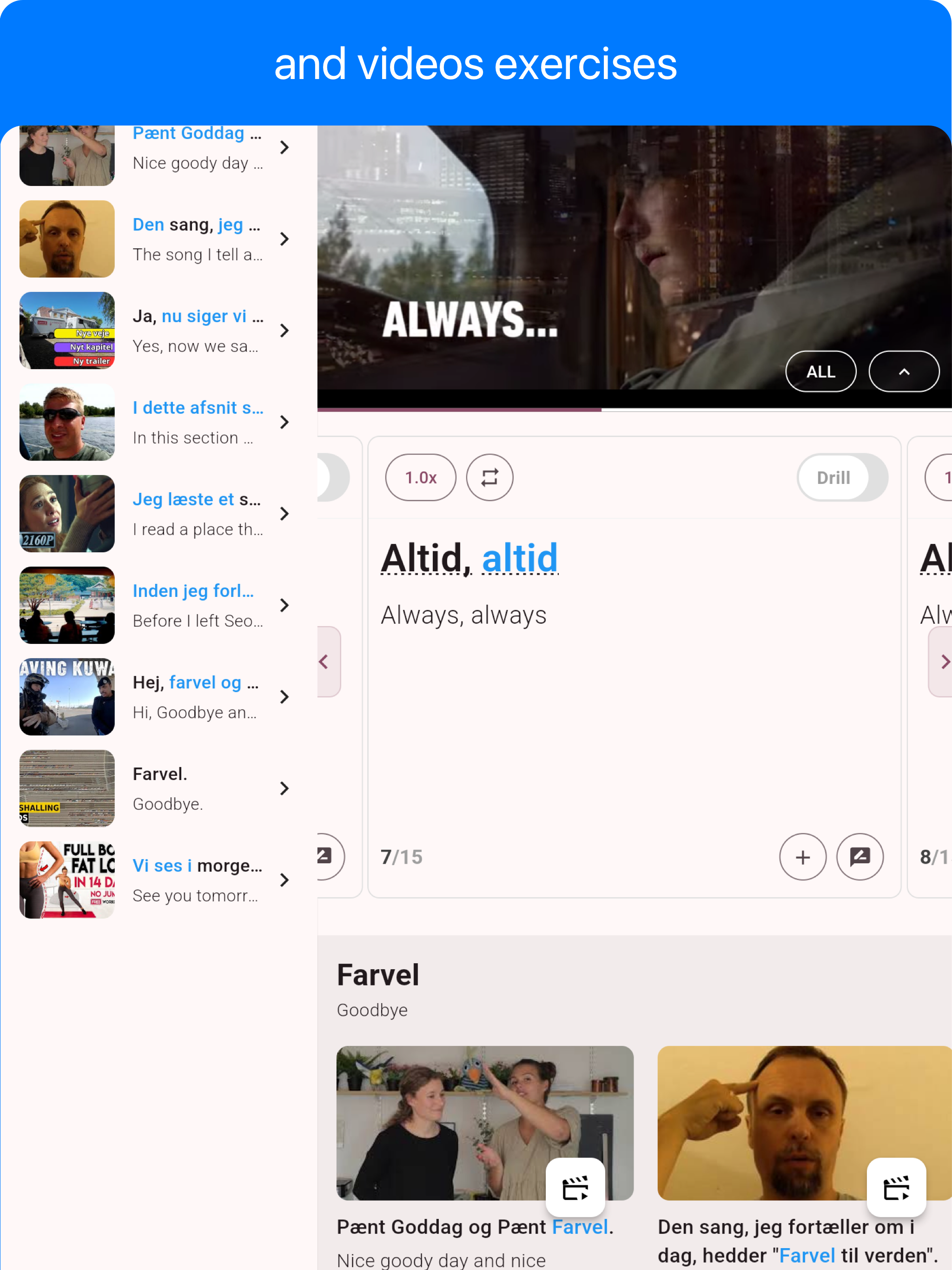 Danish - Listening Speaking screenshot 13
