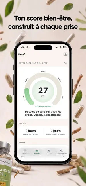 Kure: Suivi Compléments screenshot 2