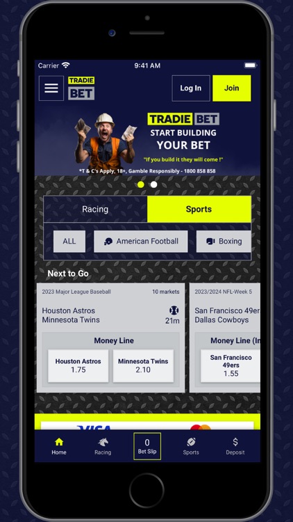 TradieBET - Online Betting App