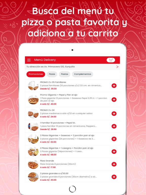 Pizza Raul iPad screenshot 5 - Food & Drink app