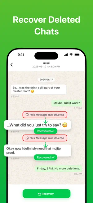 Messages Recovery - ReChat screenshot 2