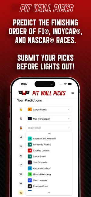 Pit Wall Picks screenshot 2