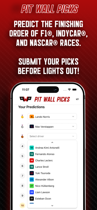 Pit Wall Picks Screenshot 2 of 7