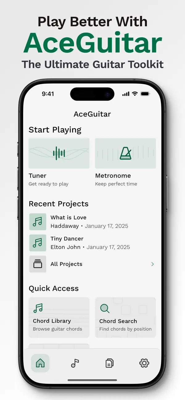 Screenshot #1 pour AceGuitar: Learn & Play