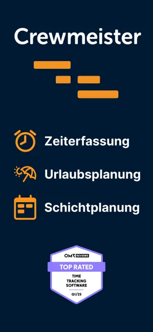 Crewmeister Zeiterfassung iPhone screenshot 1