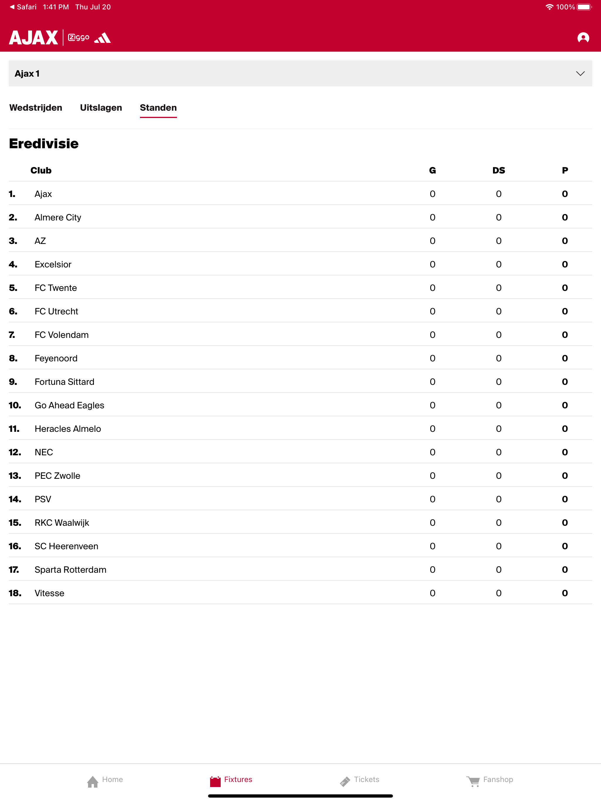 Ajax Official App