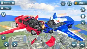 Flying Car: Police Car Games screenshot 4