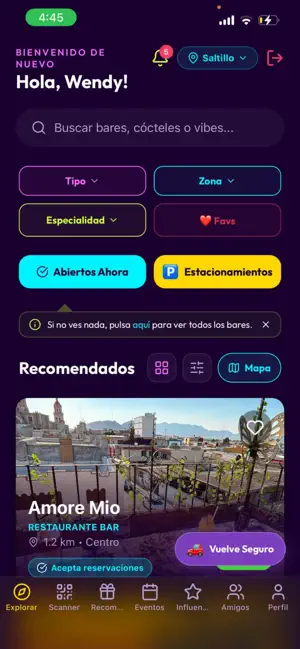 Bar Hopping MX iPhone screenshot 1
