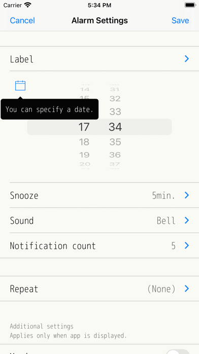 Alarm & Timer Screenshot