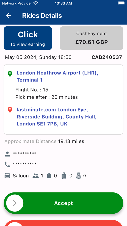 #3. Cabcher Driver (iOS) Podle: Negup Solutions (OPC) Private Limited