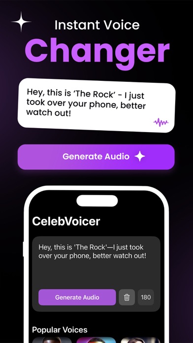 Screenshot #2 pour CelebVoicer - Voice Changer