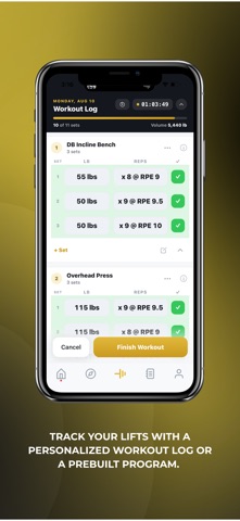 Fortis: Workout Log & Tracker Screenshot 4 of 5